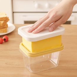 Cheese Tools Butter Cutting Storage Box with Lid Cutter Refrigerator Crisper Container FreshKeeping Keeper 230918