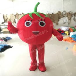 Performance Tomato Mascot Costumes Cartoon Character Outfit Suit Carnival Unisex Adults Size Halloween Christmas Fancy Party Carnival Dress suits