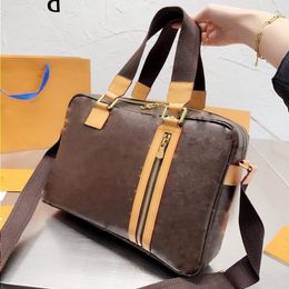 LOUS VUTT Designer Briefcase Man Briefcase Luxurys Handbags Designer Tote Bag Designer Shoulder Bag Top Quality Genuine Leather Full Pr Vkxg