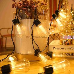 LED Strings Party 10/20/30 LEDs Colourful Bulb Lights String USB Operated Commercial Grade IP65 Waterproof RGB Ball Lulb String for Christmas Decor HKD230919