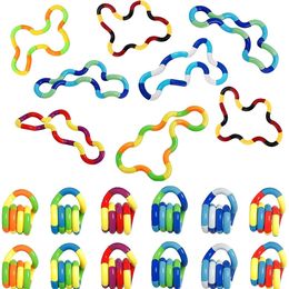 Other Toys 20PCS Multicoloured Quiet Fidgets Unique Fidget Experience Anti Anxiety Sensory Relax Educational for Kids Boys Adults 230918