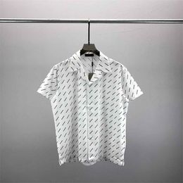 #2 Men Designer Shirts Summer Shoort Sleeve Casual Shirts Fashion Loose Polos Beach Style Breathable Tshirts Tees Clothing 094