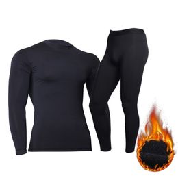 Men's Thermal Underwear Winter Thermal Underwear for men Keep Warm Long Johns Fitness flecce legging tight undershirts 230919