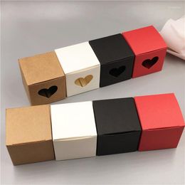 Gift Wrap 20/50/100/200 PCS Kraft Paper Box Candy Boxes Cookies Cases 5x5x5cm Baby Shower Wedding For Guests Party Supplies