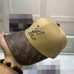 Ball Caps 2022 Classic top quality hat with box dust bag black brown blue pink white Character canvas featuring men baseball cap f220L