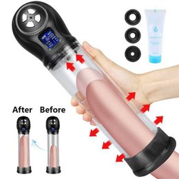 Sex Toy Massager Enlarge Penis Pump for Men Vacuum Penile Increasing Enlargement Enhancer Delay Adults Shop