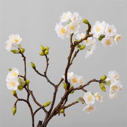 Decorative Flowers Cherry Blossom Touch Simulation Home Wedding Pography Set Decoration Artificial Flower Ornaments