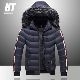 Men's Down Parkas Winter Jacket Men Fur Collar Warm Thick Parka Male Outerwear Thermal Wool Liner Down Jacket Coats Fleece Hooded Snow Parka 230919