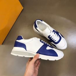 2024S / S Run Away Sneakers Sapatos Retro Plataforma de Couro Treinadores Retro-inspirado Sola de Borracha Homens Mulheres Festa Casamento Conforto Skate Andando EU35-46