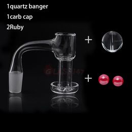 Full Weld Quartz Banger Caps Ruby Terp Slurper Set for Water Bongs Dab Rigs oil burner Dabber Bowl