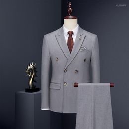 Men's Suits High-end Wedding Men (top Vest Trousers) Three-piece Business Professional Formal Dress Korean Version Slim-fit