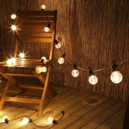 LED Strings Party 25 LED Bulbs Outdoor String Lights Wateproof Connectable Festoon Christmas fairy lights Street outdoor Wedding party decoration HKD230919