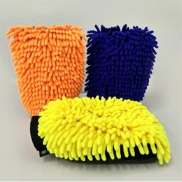 Car Sponge Cleaning Tool Microfiber Chenille Wash MiWith Waterproof Liner Inside Ultra Soft Mit Washing Gloves1282N