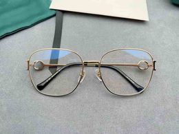 Fashion Frames Designer glasses Women Mens Round Metal Eyeglasses eyeglass female Men gold frame C Decoration glass Eyewear