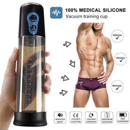 Adult Massager Electric Penis Pump Vacuum Pum Penile Enlarger Erection Male Masturbator Sex for Men