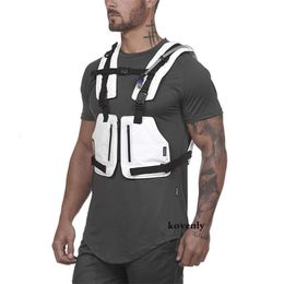 Outdoor Bags Mini Men Chest Rig Outdoor Sports Waist Bag Streetwear Vest Phone Tactical Chest Bags Men Oxford Tactical Waistcoat 0729 230919