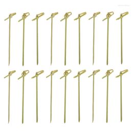 Forks 500Pack Bamboo Cocktail Picks Toothpicks Skewers For Appetizers 4 Inch
