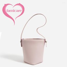 Shoulder Bags Women's Handbag Soft Texture Cowhide Bucket Bag 2023 Spring And Summer Niche Versatile Minimalist Commuter Underarm