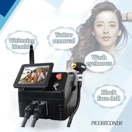 Novo 2 em 1 remoção indolor do cabelo picosegundo laser tatuagem pigmentação máquina de remoção super ponto de luz 808nm diodo laser laser rbeauty equipamentos