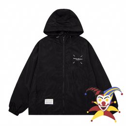 Men's Jackets Black MM6 Margiela Embroidery Windbreak Men Women High Quality Oversize Jacket Coat 230919