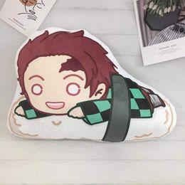 Plush Dolls Demon Slayer Kimetsu no Yaiba Stuffed Cute Sushi Pillow Doll Kamado Tanjirou Nezuko Rengoku Kyoujurou Plush Pendant Toys 230918