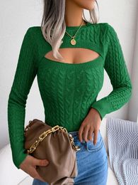 Women's Sweaters Winter Warm Knitted Sexy Hollow Sweater Women 2023 Korean Elegant Basic Pullovers Ladies Soft Multicoloured Clothing