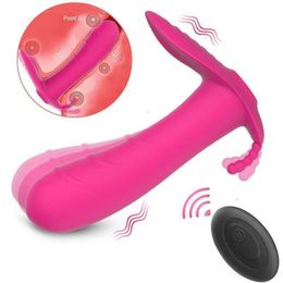 Sex Toy Massager Adult Wireless Remote Control Panties Vibrator for Woman Invisible Wearable g Spot Clitoris Stimulate Anal Plug