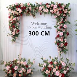 Christmas Decorations DIY artificial rose row wedding arch background wall decoration home decoration flower ball po props flower arrangement 230919