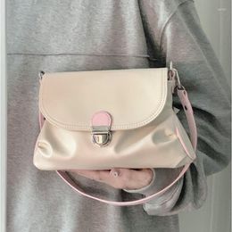 Evening Bags Pleated PU Leather Women's Small Shoulder Fashion Pink Girls Underarm Bag Messenger Female Clutch Purse Handbags