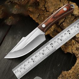 Thickened hand meat knife outdoor knife pickpocket knife for cutting meat to eat lamb knife roast whole lamb steak knife