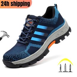 Boots High Quality Unisex Indestructible Shoes Men and Women Steel Toe Cap Work Safety Shoes Puncture-Proof Boots Non Slip Sneakers 230918