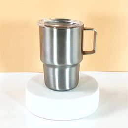 3oz Silver Shot Glass Cup 90ML Stainless Steel Wine Tumbler Small Shot Glass With Lid And Straw for DIY Fast