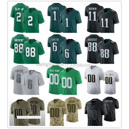 Men Football Jerseys 7 Haason Reddick 0 D'Andre Swift 1 Jalen Hurts 11 A.J. Brown 55 Brandon Graham 88 Goedert 6 DeVonta Smith 62 Jason Kelce 2 Darius Slay Jr.