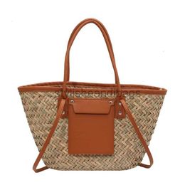 Shoulder Bags Large Capacity Rattan Tote Women Designer Wicker Woven Shoulder Crossbody Bag Luxury Summer Beach Bag01stylisheendibag