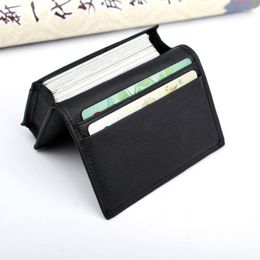 Card Holders Sleeve Men's Business Casual First Layer Cowhide Bag Name Holder