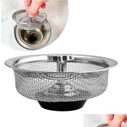 Storage Bags Kitchen Water Sink Philtre Strainer Tool Stainless Steel Floor Drain Er Shower Hair Catche Stopper Drop Delivery Home Gard Dhzkm