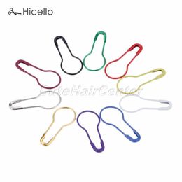 100pcs Metal Clips Colourful Knitting Crochet Locking Stitch Marker Safety Alloy Pins Sewing Accessory Needle Clip Hicello299F