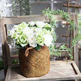 Decorative Flowers 1 Bouquet Artificial Rose Flower Table Furniture Arrangement Party Wedding Decor