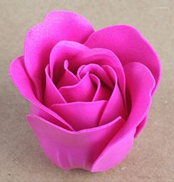 Decorative Flowers Scented Bath Soap Rose Flower Petal For Wedding Favors And Gift Valentine's Day & Wreaths 81 Pcs / Set