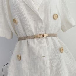 Belts Dress Accessories Gold Buckle Apparel Sweater Belt Strap Korean Style Waist Waistband Women