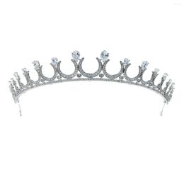 Hair Clips Cubic Zirconia Royal Tiara For Wedding Crystal Bridal Headpiece Diadem Girl Prom Party Head Jewellery