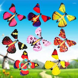 Party Masks 10/20PCS Flying In The Book Bat Fairy Rubber Band Powered Wind Up Surprise Birthday Wedding Card Gift Butterfly Magic Toy