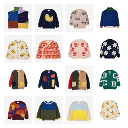 Pullover Pre sale 2023AW BC Product European and American Boys Girls Sweater Children's Cartoon Knitted Cardigan Jacket 230918