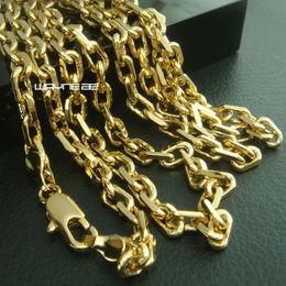 18K 18CT Gold Filled Men's 3 5mm width 59cm Length Chain Necklace N286227v