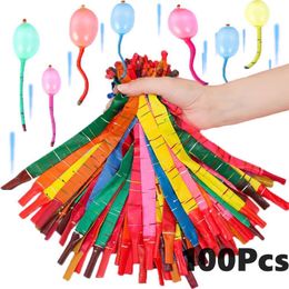 Other Event Party Supplies 100pcs MultiPurpose Mixed Colour Thickened Long Latex Rocket Balloon Decoration Holiday Atmosphere 230919