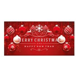 Christmas Decorations 70x157inches Merry Christmas Holiday Banner Garage Door Cover Mural Winter Snowman Santa Outdoor Large Big Checker Board Table 230919