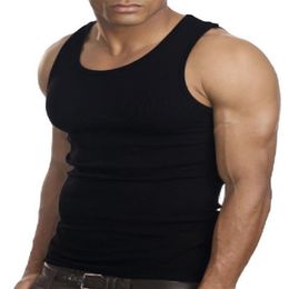 Whole- Muscle Men Top Quality 100 Cotton A Shirt Wife Beater Ribbed Tank Top2888