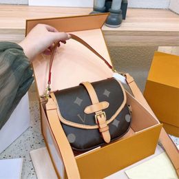 2024 Mini Saddle Shoulder Bags Designer Bag Woman Crossbody Bag Fashion Saddles Adjustable Strap Print Flowers Letters Leather 5A