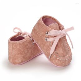 First Walkers Spring Autumn Infant Baby Boy Girl Shoes PU Cotton Soft Sole Lace Up Born Toddler For Boys Girls