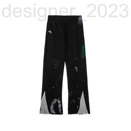 Men's Pants Designer Jeans Sweatpants Sports 7216b Painted Flare Sweat Pant 8tmu c11 YMGT